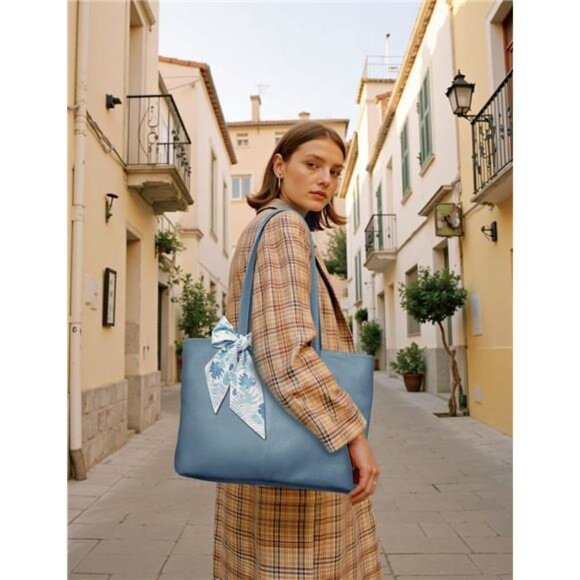 Womens Hobo Handbag Shoulder Bag Blue - Picture 2 of 6